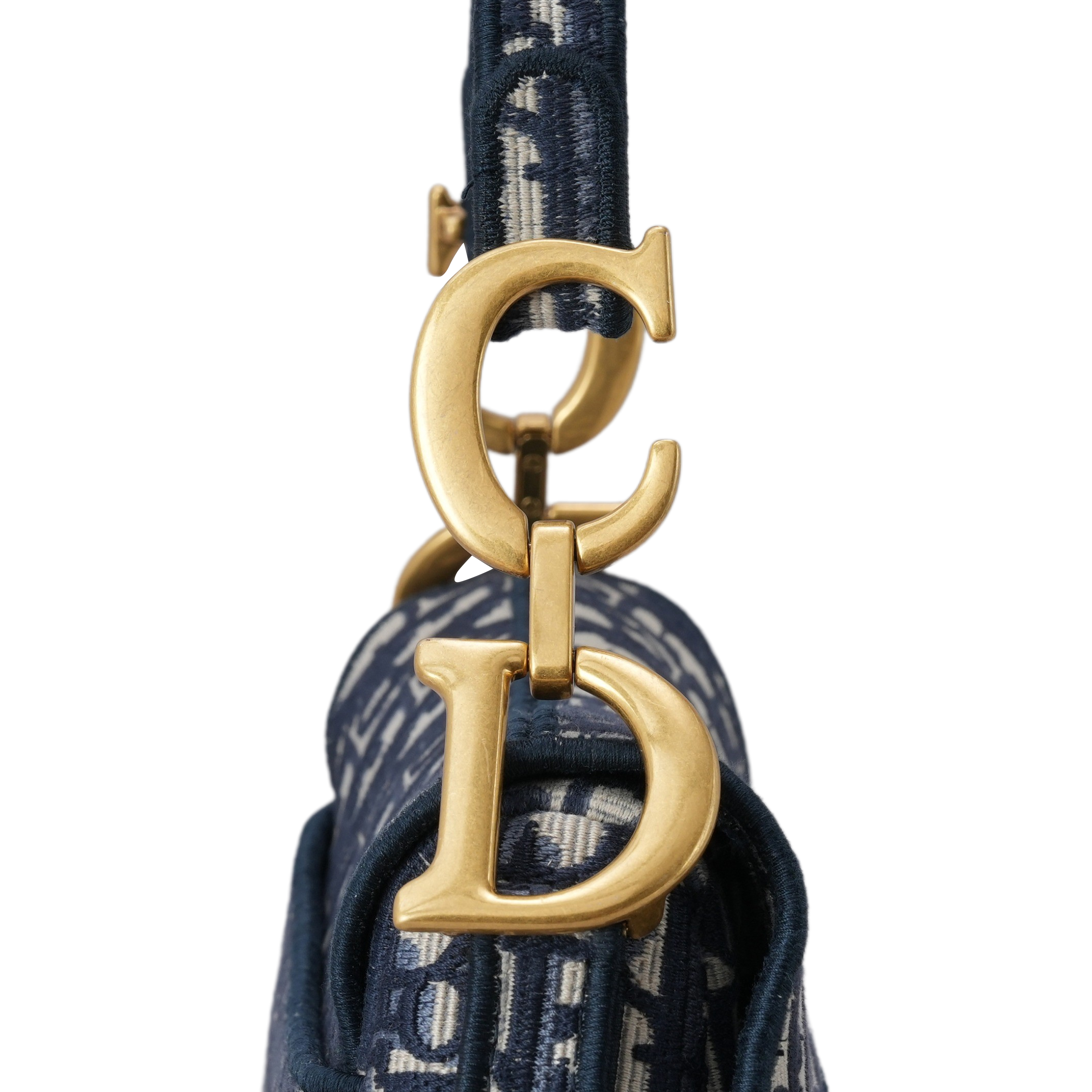 CHRISTIAN DIOR(USED)크리스찬디올 오블리크 새들백 미듐